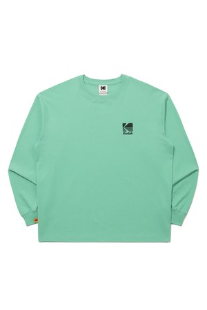 에센셜 빅로고 긴팔티셔츠 GREEN