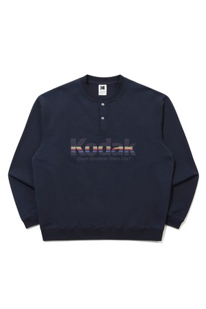 레인보우 헨리넥 맨투맨 NAVY