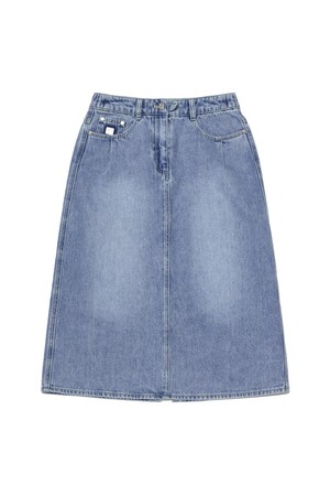 RGB 데님 스커트 S.BLUE