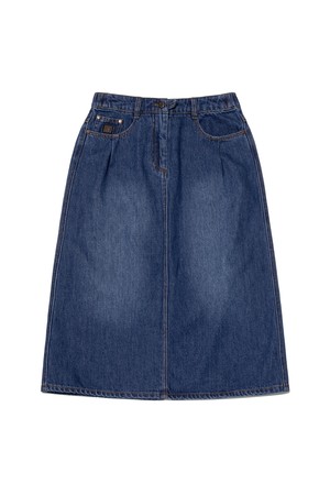 RGB 데님 스커트 BLUE