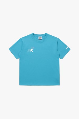 HIGH MILE 런클럽 그래픽 반팔 티셔츠 TURQUOISE_BLUE-a