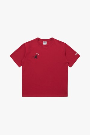 HIGH MILE 런클럽 그래픽 반팔 티셔츠 RED_RED-a