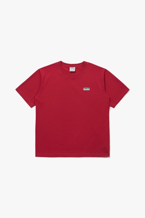 컴피 와펜 베이직 반팔 티셔츠 RED_RED-a