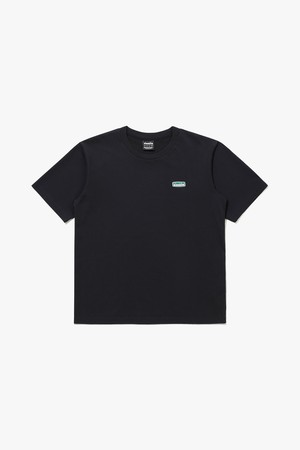 컴피 와펜 베이직 반팔 티셔츠 BLACK_BLACK-a