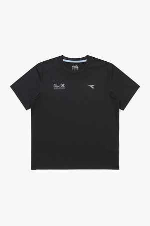 기능성 폴리 메쉬 러닝 반팔 티셔츠 블랙 BLACK_BLACK-a