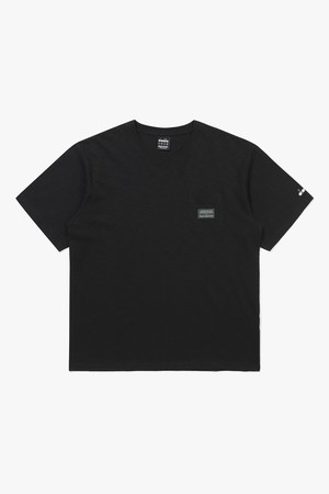 심볼 와펜 반팔 티셔츠 블랙 BLACK_BLACK-a