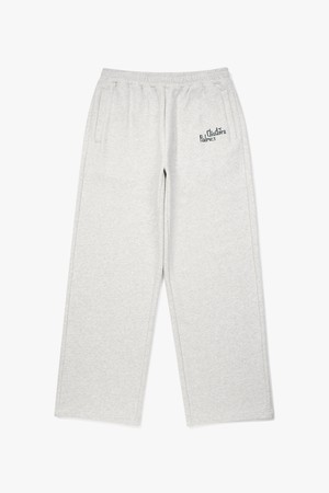 [DIADORA by PALMES] 로고 포인트 스웻팬츠 MELANGE GREY_NOCOLOR-a