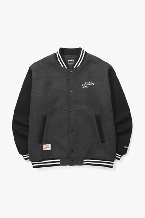 [DIADORA by PALMES] 그래픽 바시티 자켓 GREY_GREY-a