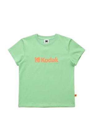 에센셜 빅로고 아스킨 반팔 티셔츠 우먼 GREEN