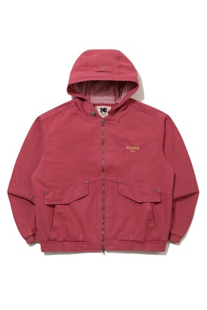 RGB 데님 후드 자켓 RED