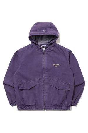 RGB 데님 후드 자켓 PURPLE