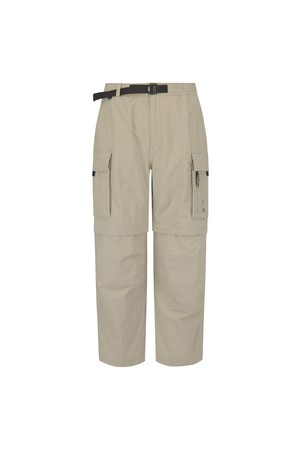 라몬트(LAMONT) 9부 2WAY 컨버터블 팬츠 (와이드핏) LIGHT BROWN