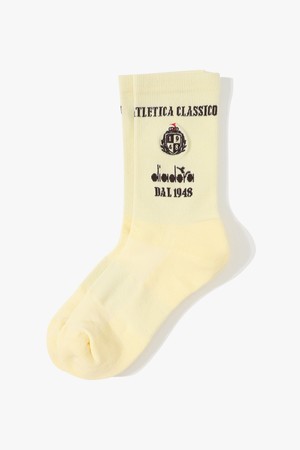 그래픽 와펜 크루 삭스 YELLOW_YELLOW-a