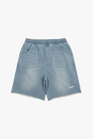 이큅 워싱 데님 5부 스웻 쇼츠 BLUE_BLUE-a