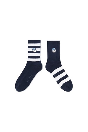 언발란스 스트라이프 와펜 크루삭스 NAVY_NAVY-a