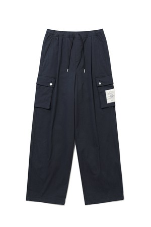 세미오버핏 코튼 카고 팬츠 BLACK