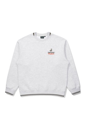[Tour Divot] 프렌치 테리 스웨트셔츠 MELANGE GRAY (MAN)_GREY-a