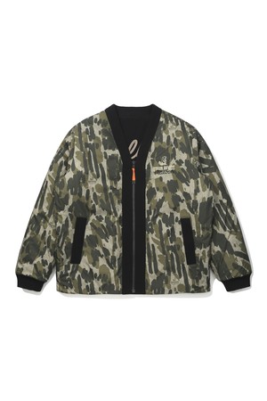 [Tour Divot] Y넥 패턴프린트 안감 패딩자켓 CAMO (MAN)_BEIGE-a