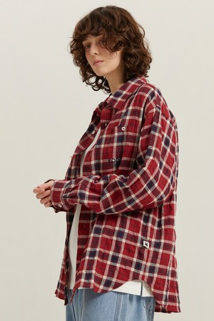 RGB 체크 셔츠 RED