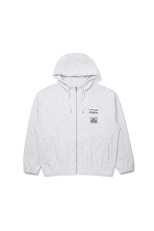 [Tour Divot] 프렌치 테리 후드 집업 MELANGE GRAY (MAN)_GREY-a