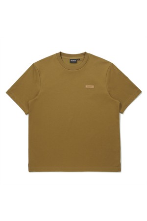 말본 와펜 유니 라운드 티셔츠 BROWN_BROWN-a