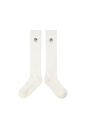 여성 베이직 와펜 니삭스 CREAM (WOMAN)_IVORY-a