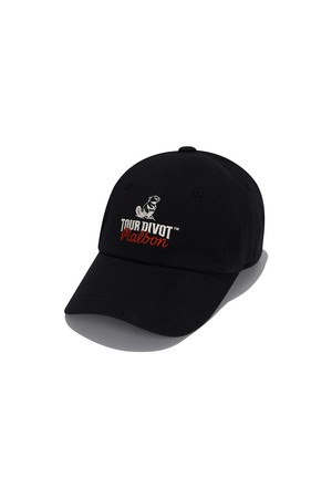 [Tour Divot] 뉴 말본 베이직 버킷 볼캡 BLACK_BLACK-a