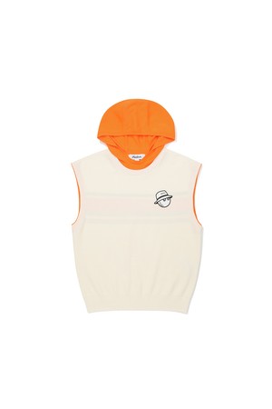 여성 후디 세미오버 니트 베스트 CREAM (WOMAN)_IVORY-a