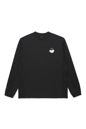 하이브리드 모크넥 긴팔 티셔츠 BLACK (MAN)_BLACK-a