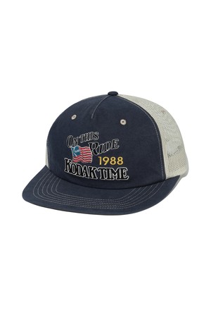 오버핏 메쉬 트러커 캡 NAVY