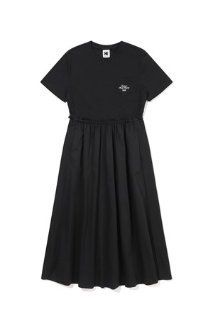 코닥컴퍼니 하이브리드 반팔 원피스 BLACK