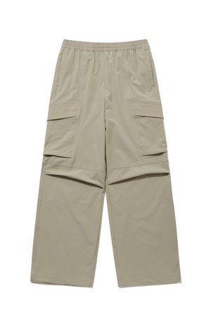 에센셜 와이드 카고 스트링 팬츠 BEIGE