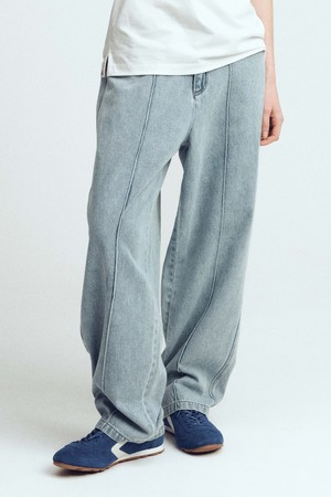 RGB 데님 와이드핏 벌룬핏 팬츠 S.BLUE