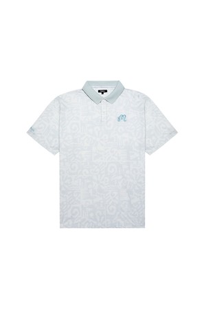 메조 퍼포먼스 피케이 프린트 폴로 SILVER (MAN)_SILVER-a