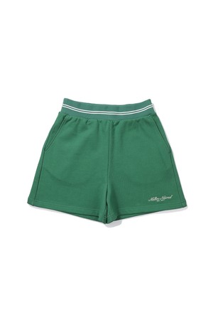 [WOMENS COLLECTION] BILLIE II 스웨트 쇼츠 GREEN (WOMAN)_GREEN-a