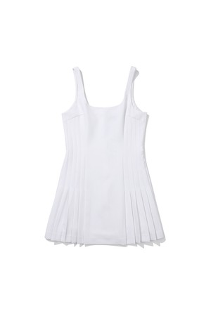 [WOMENS COLLECTION] GIA 부분 플리츠 미니원피스 WHITE (WOMAN)_WHITE-a