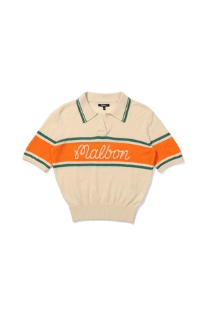 [WOMENS COLLECTION] JADE 폴로넥 반팔 스웨터 BIEGE (WOMAN)_BEIGE-a