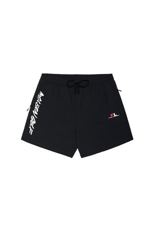 [MALBON X FUTURA] 태그 테크 쇼츠 BLACK (MAN)_BLACK-a