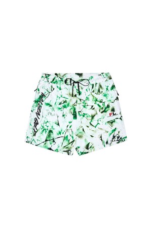 [MALBON X FUTURA] 태그 테크 쇼츠 MULTI (MAN)_IVORY-a