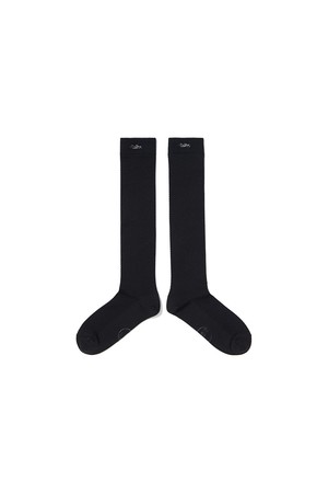 여성 로고 포인트 메쉬 니삭스 BLACK (WOMAN)_BLACK-a