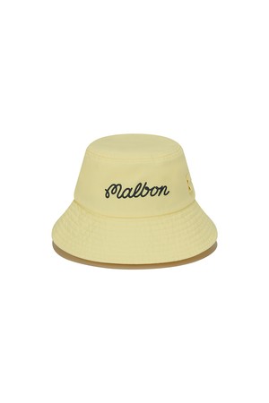 베이직 레터링 버킷햇 YELLOW_YELLOW-a