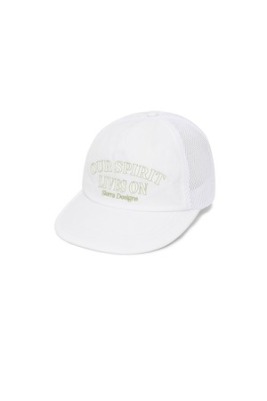 플래시라이트(FLASHLIGHT) 6패널 메쉬캡 WHITE