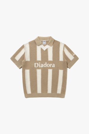 크로셰 스트라이프 카라 반팔 풀오버 BEIGE_BEIGE-a