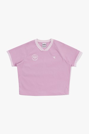테니스타 크롭 반팔 피스테 우먼 VIOLET_PURPLE-a