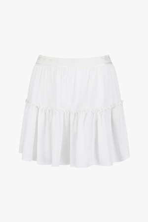 시어 골지 셔링 스커트 OFF WHITE_WHITE-a
