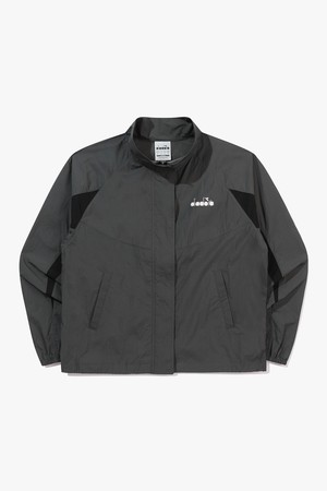 컬러 블록 시어 경량 블루종 점퍼 우먼 DARK GREY_GREY-a