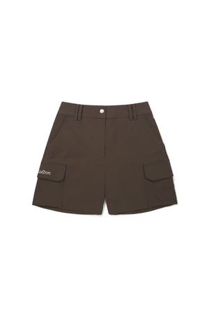 우븐 카고 쇼츠 BROWN (WOMAN)_BROWN-a