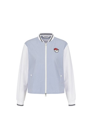 여성 시어서커 스타디움 자켓 SKY BLUE (WOMAN)_BLUE-a