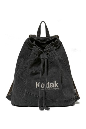 데님 스트링 백팩 (10L) BLACK