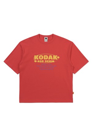 RGB 코튼 반팔 티셔츠 RED